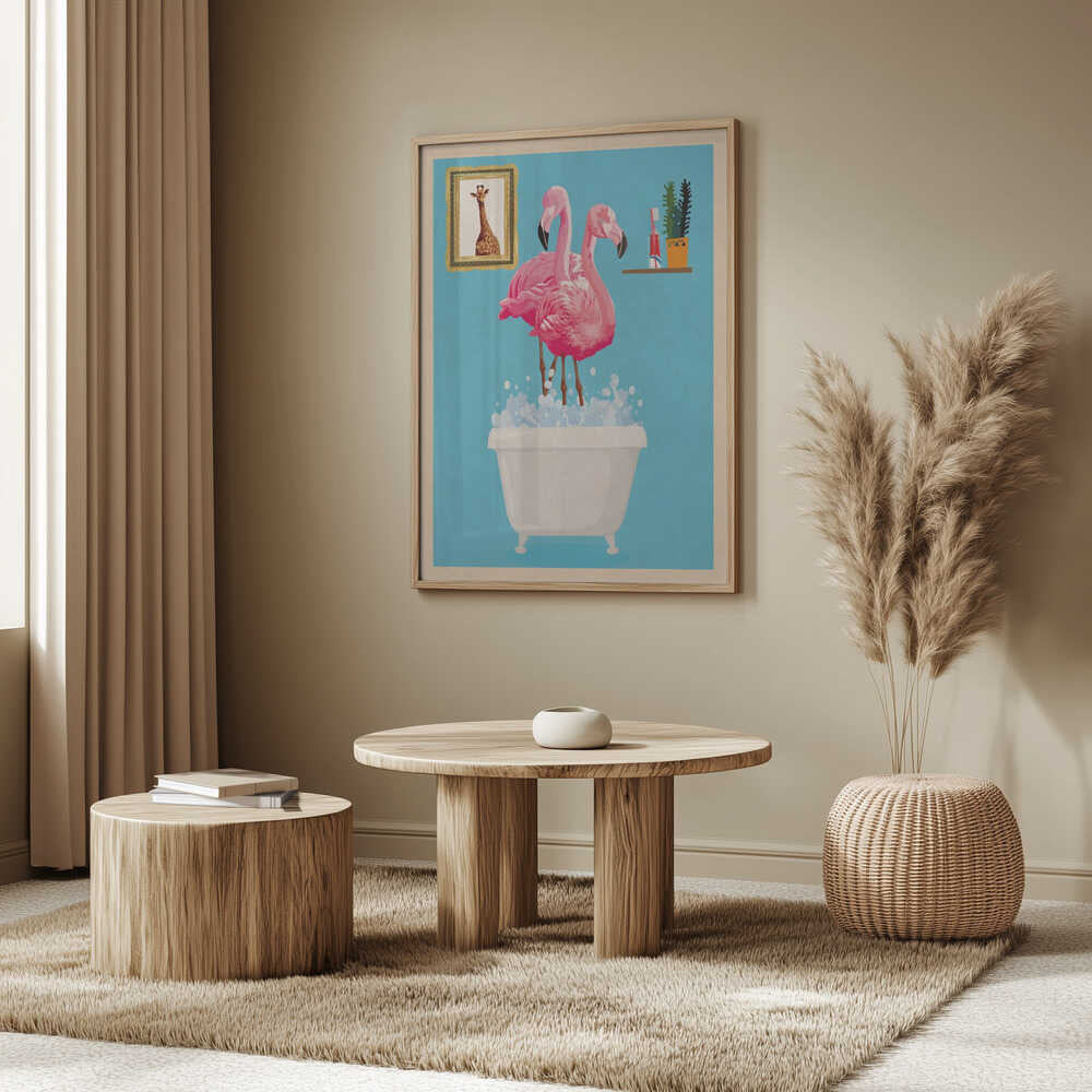 Flamingo i badkaret