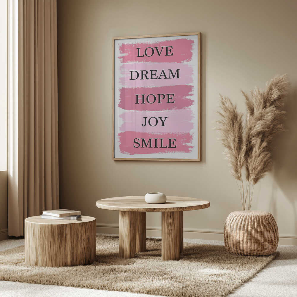 Pink Inspirational Words