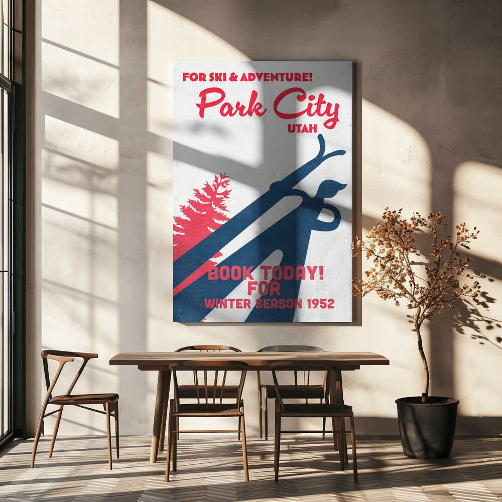 Park City – vintage skidaffisch