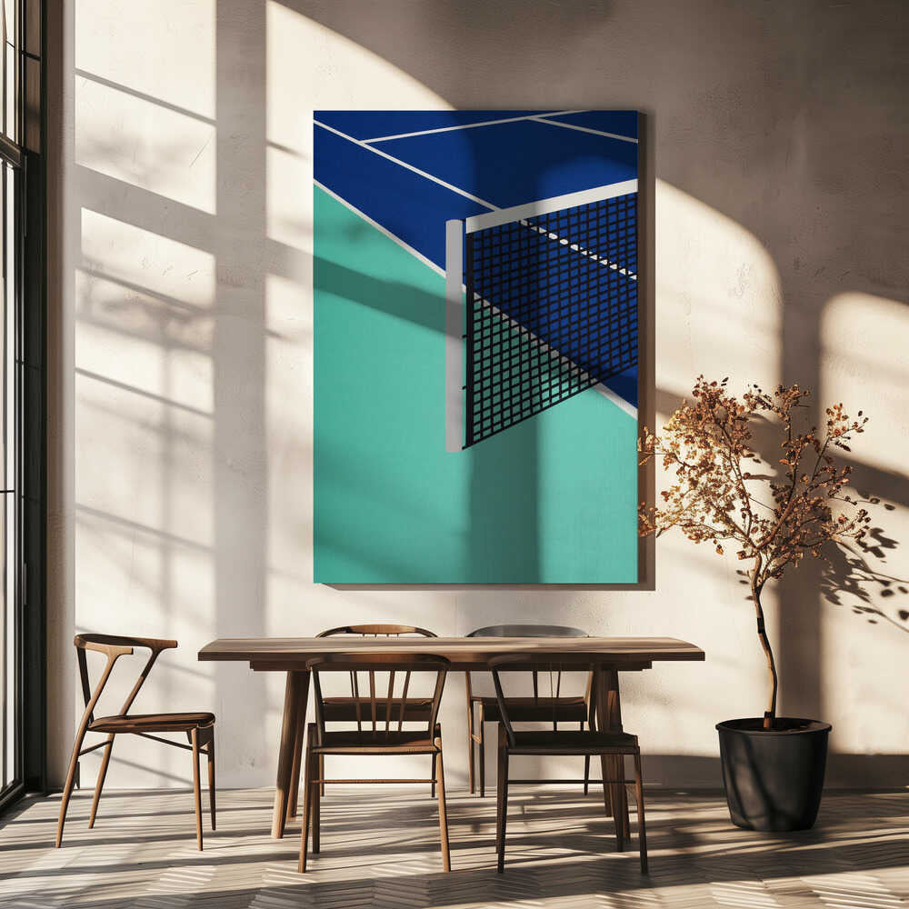 Blue Tennis Court