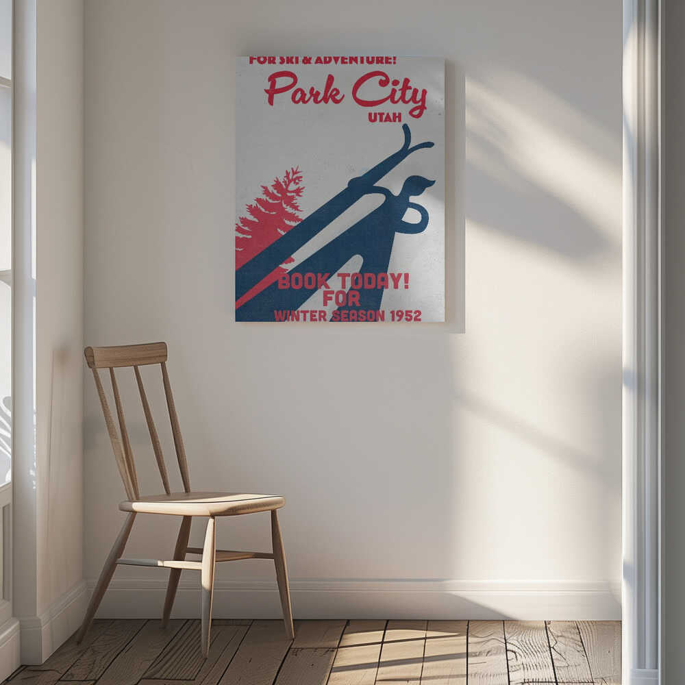 Park City – vintage skidaffisch
