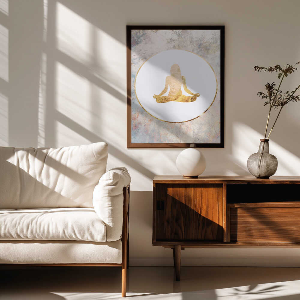 Golden Meditation Silhouette
