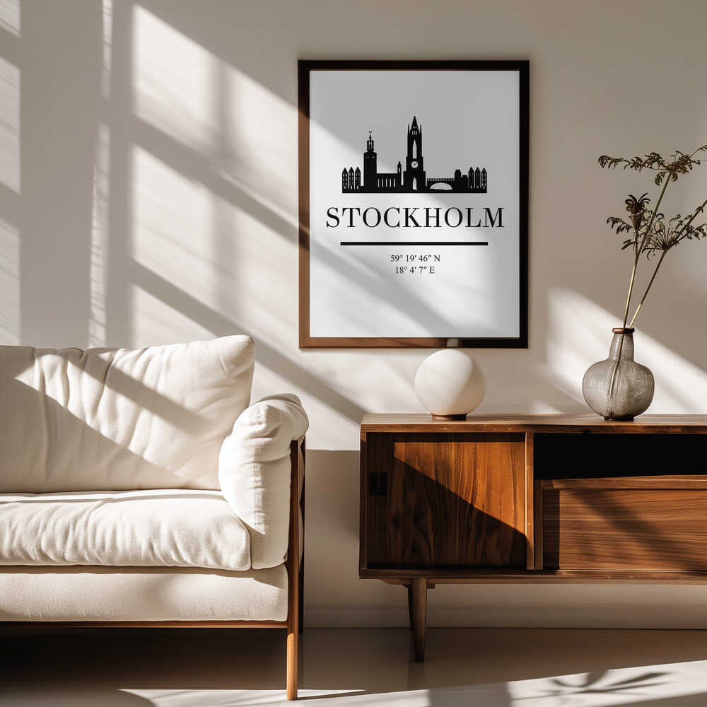 Stockholm City Silhouette