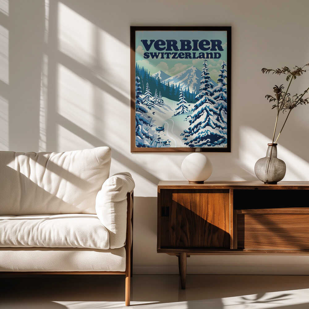 Verbier Mountain Ski Slopes