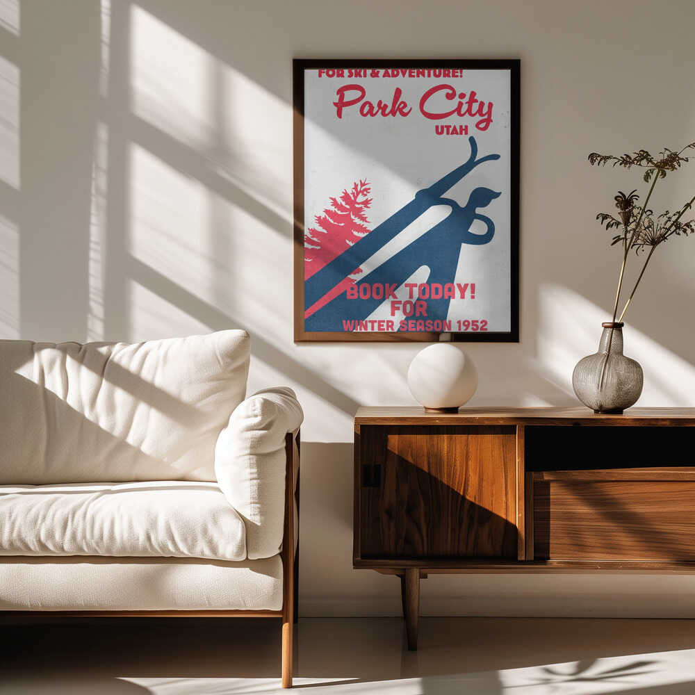 Park City – vintage skidaffisch