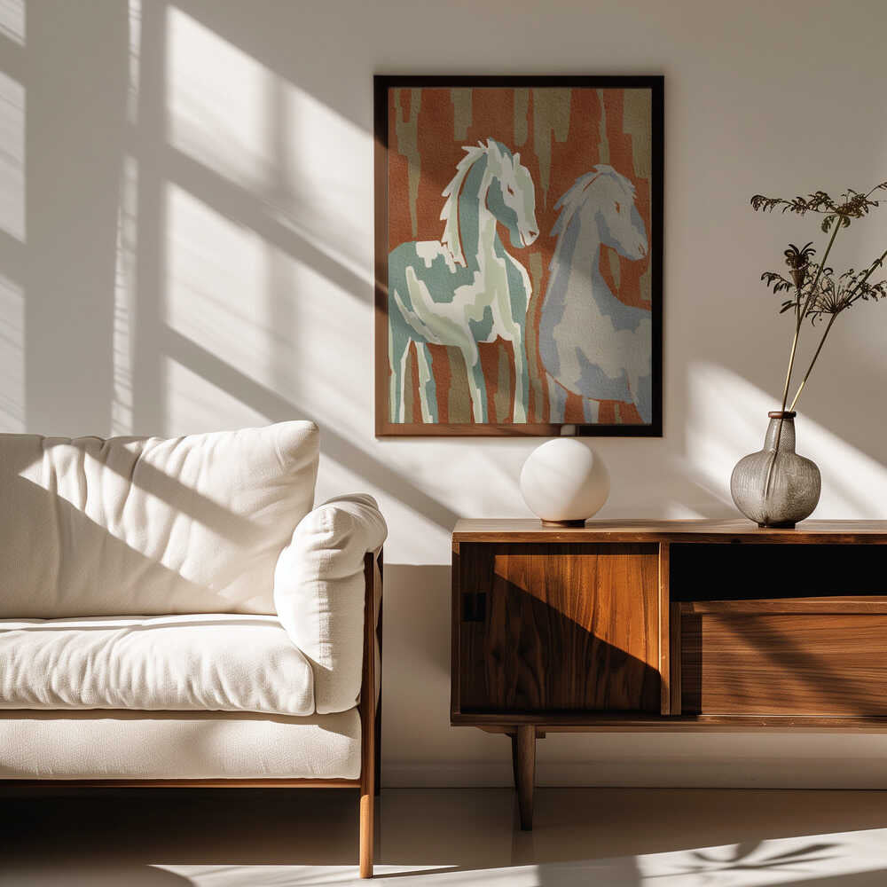 Abstract Forest Horses