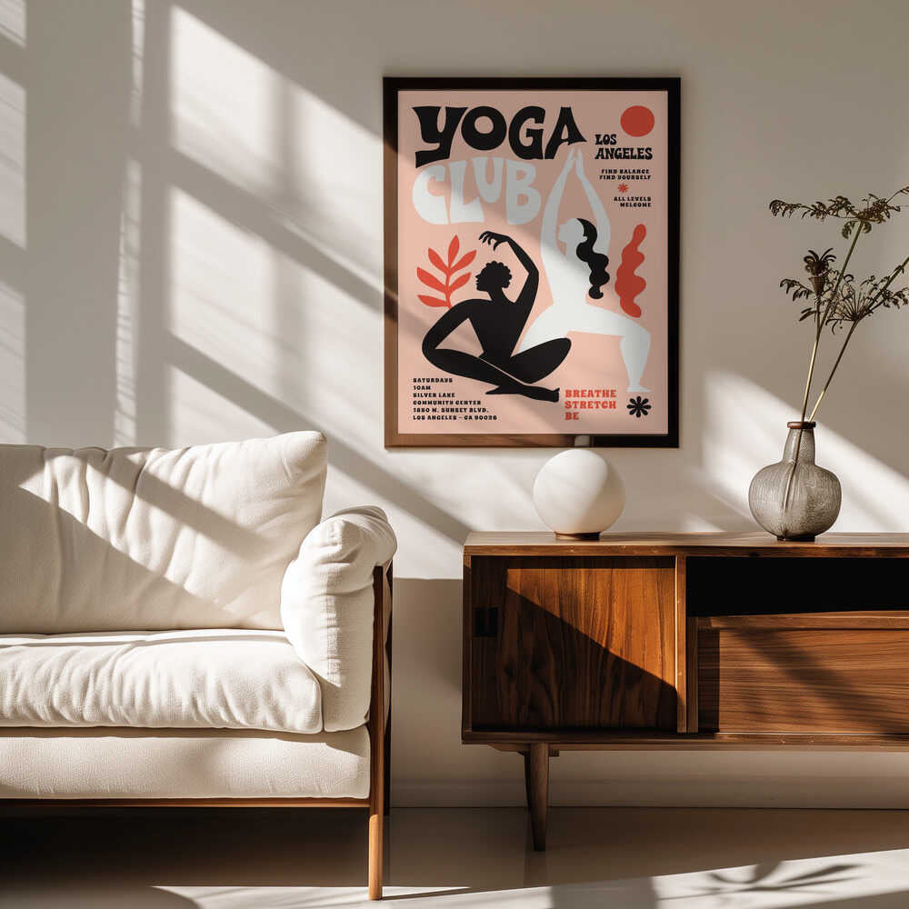 Abstract Yoga Flow. Yoga Club