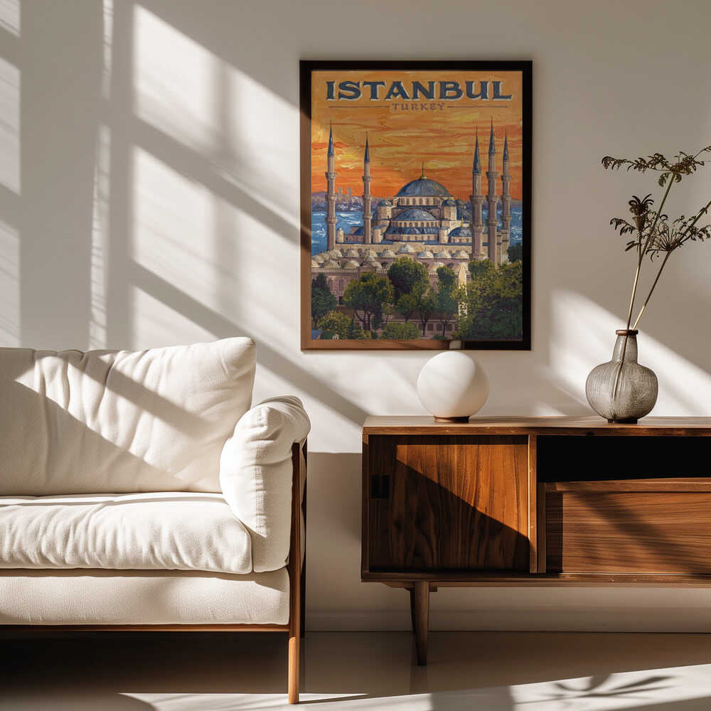 Istanbul Blue Mosque Sunset