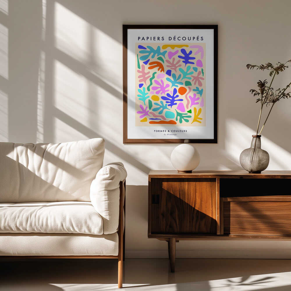 Vibrant Cutout Shapes
