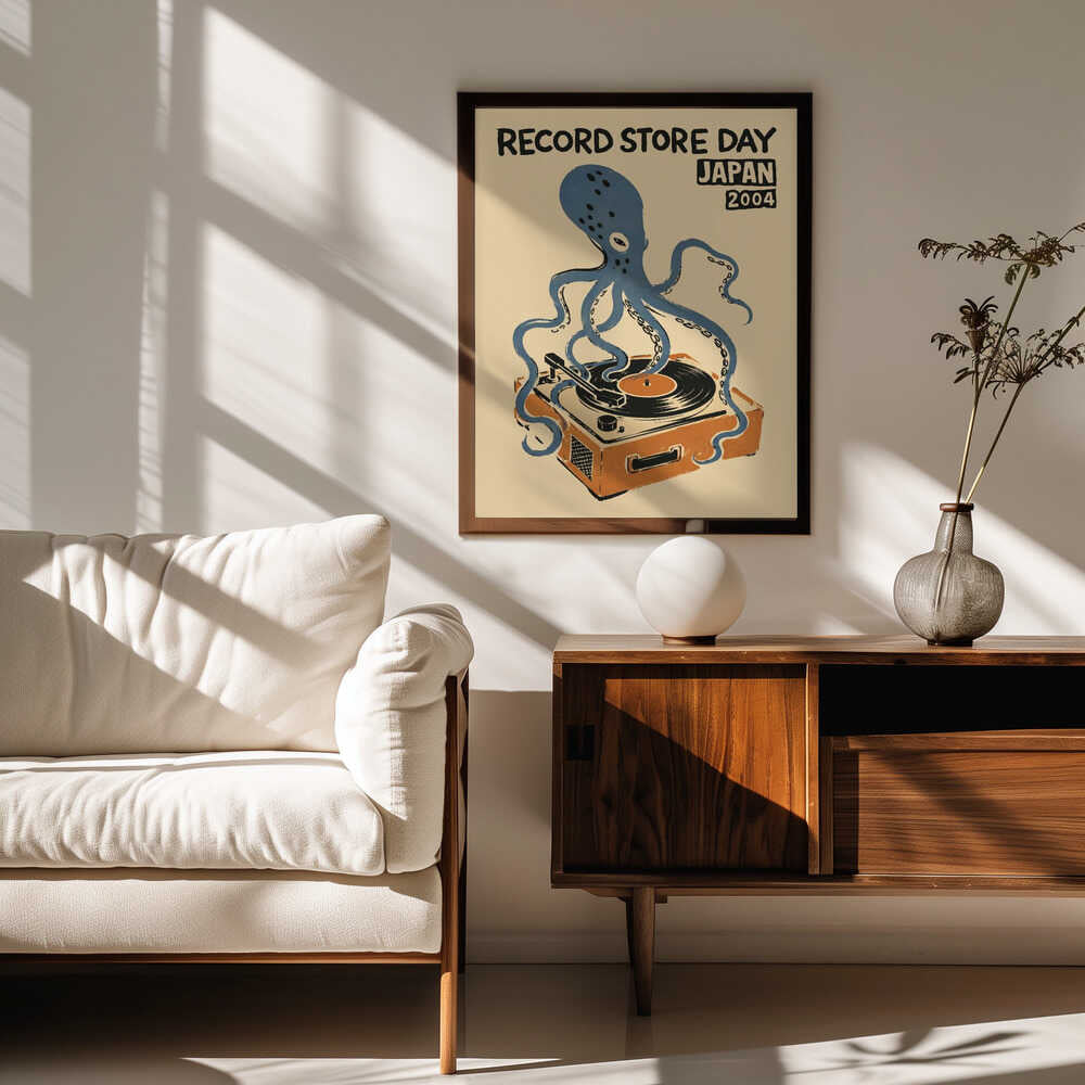 Retro Octopus DJ