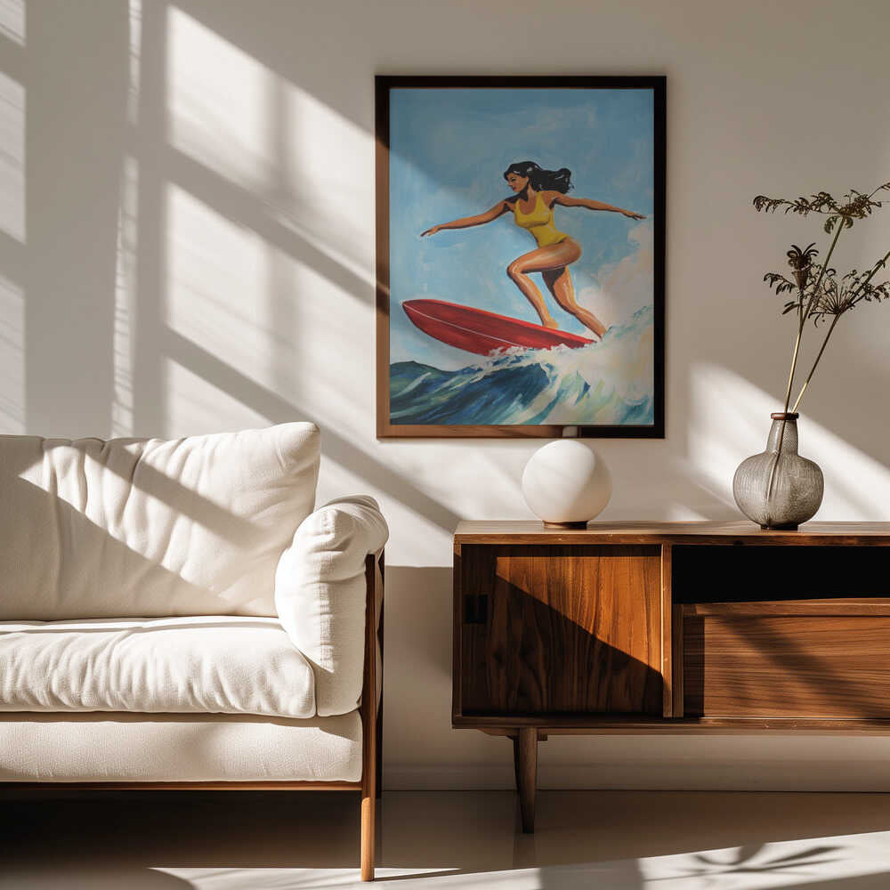Retro Surfer Girl