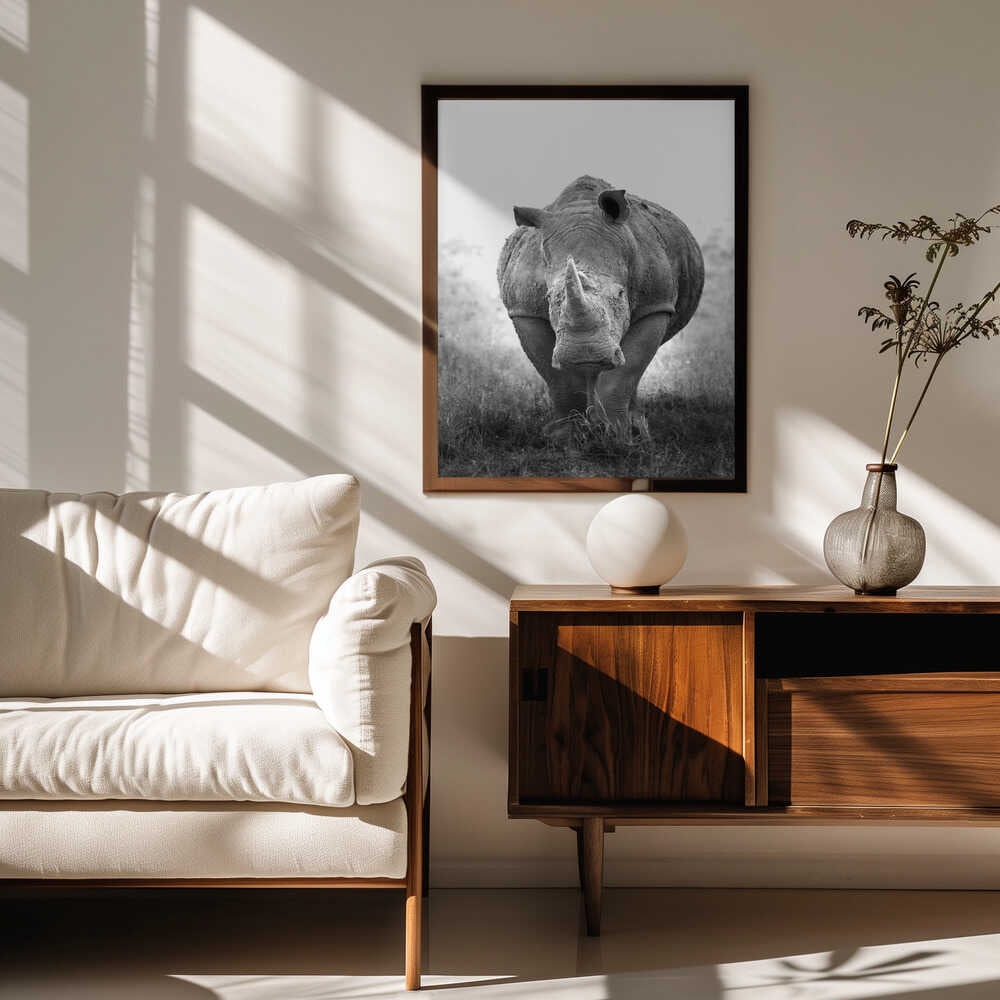 Powerful Rhino Portrait