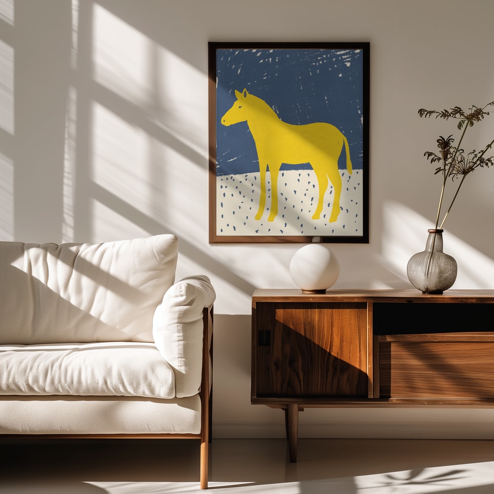 Yellow Horse Blue Sky