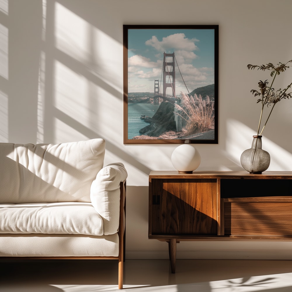 SAN FRANCISCO Idyllic Golden Gate Bridge - urban vintage style