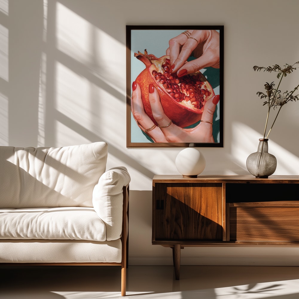 Red Pomegranate Hands