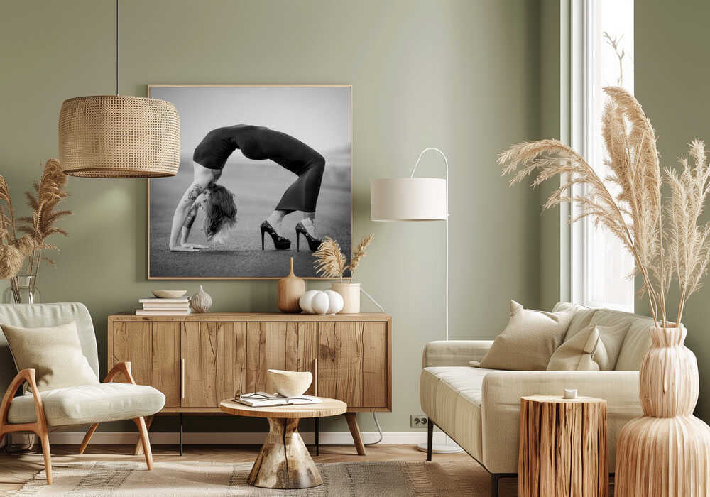 Elegant Backbend in Heels