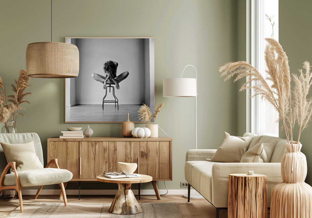 Graceful Figure On Stool