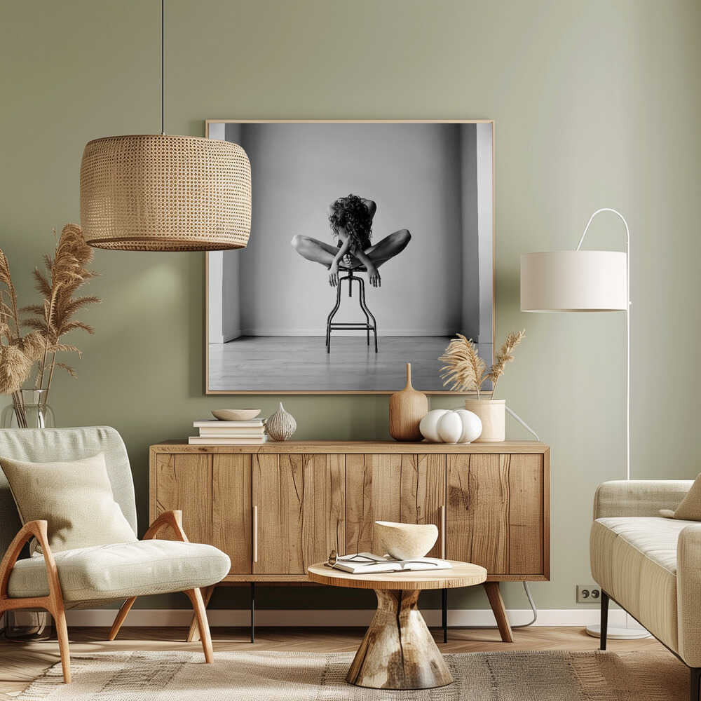 Graceful Figure On Stool