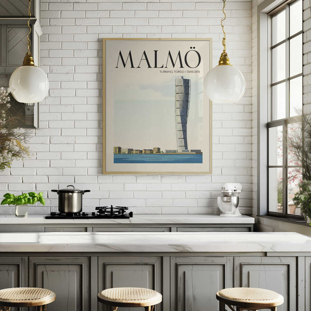 Malmö Travel Poster