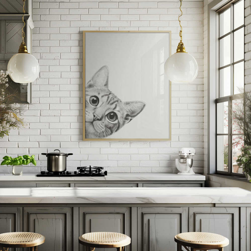 Nyfiken katt