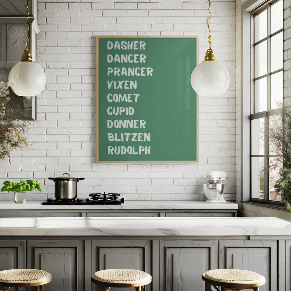 Reindeer Names - Green