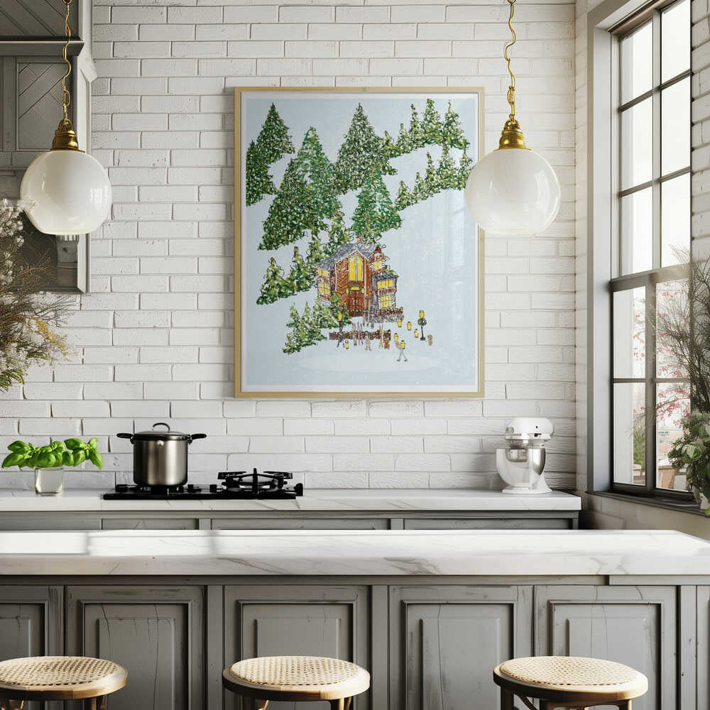 Mysig skridskoåkning