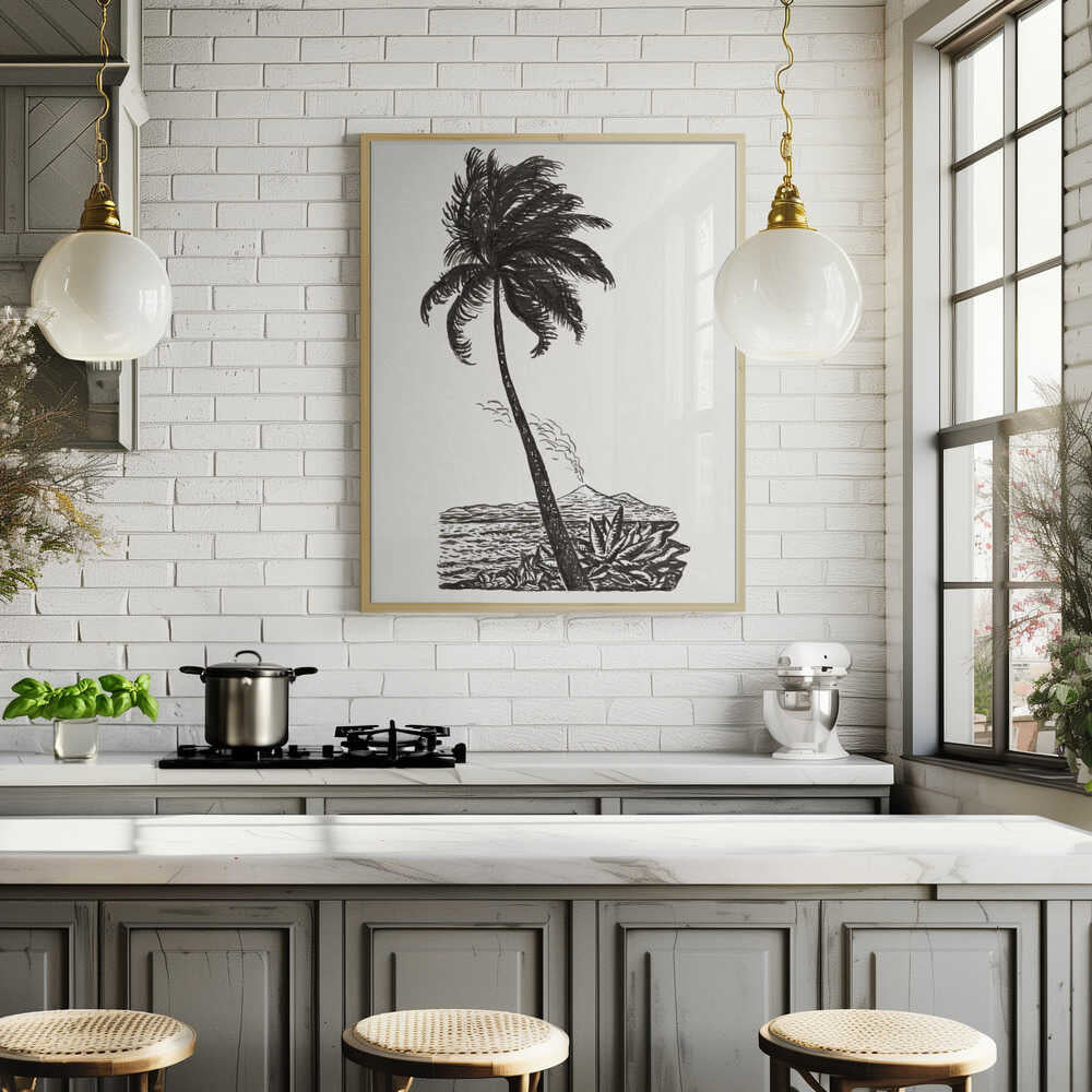 Palm Tree With an Island (ca. 1891–1941)