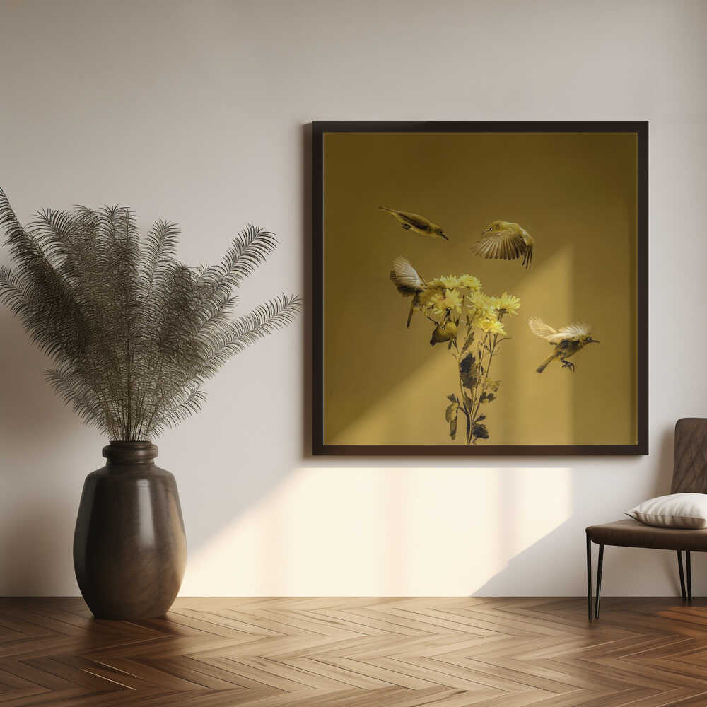 White-eyes Yellow Flower Dance