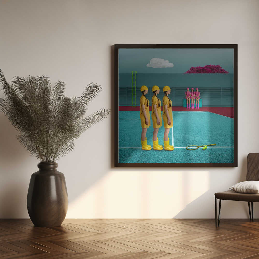 Surreal Tennis Court