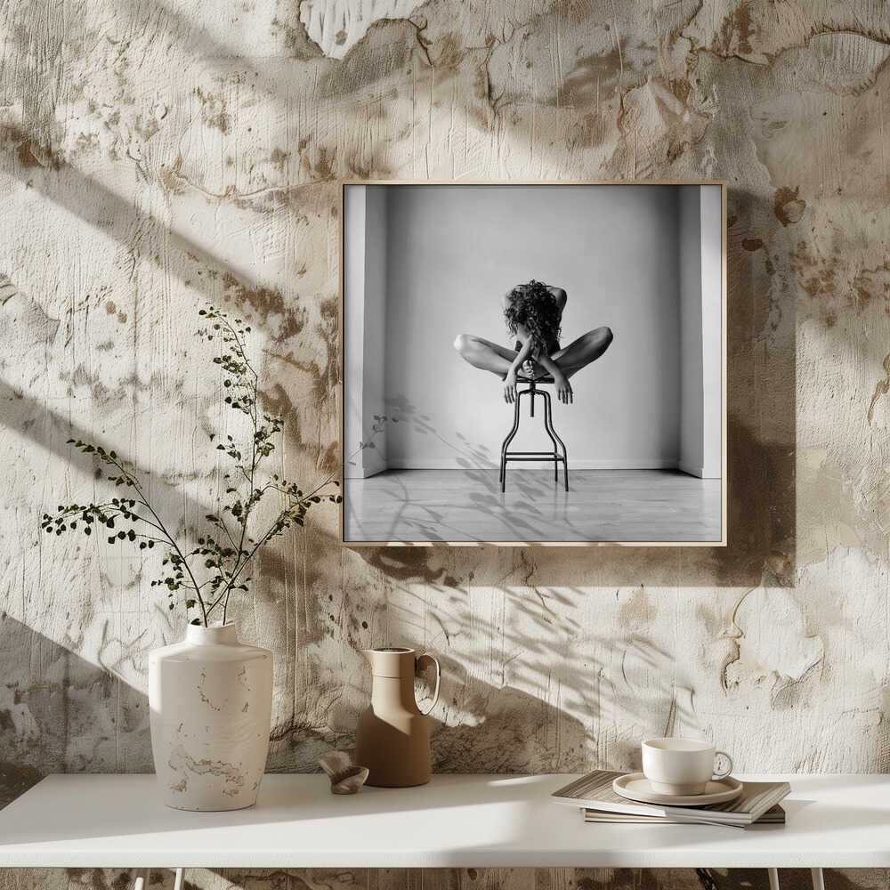 Graceful Figure On Stool