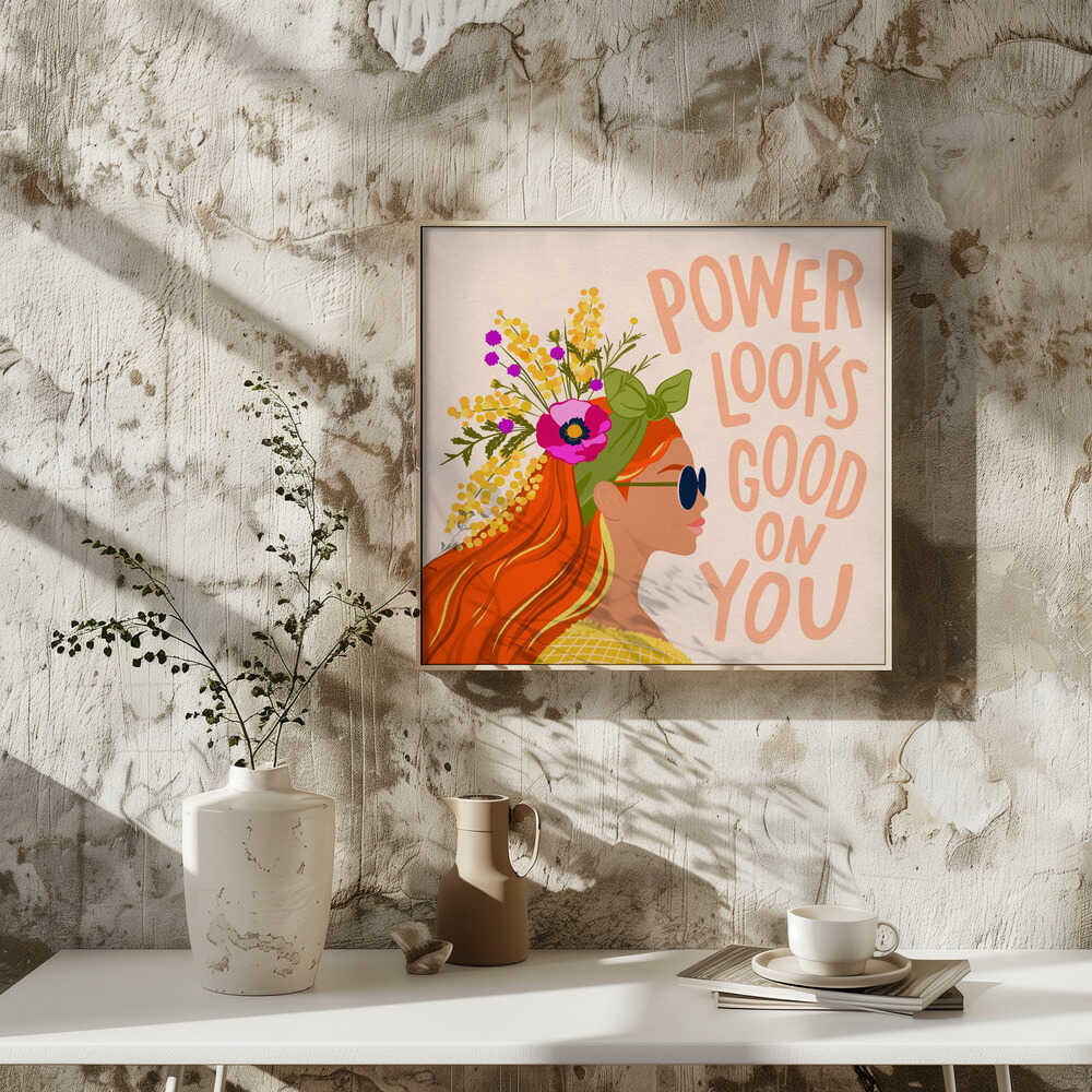 Redhead Floral Power