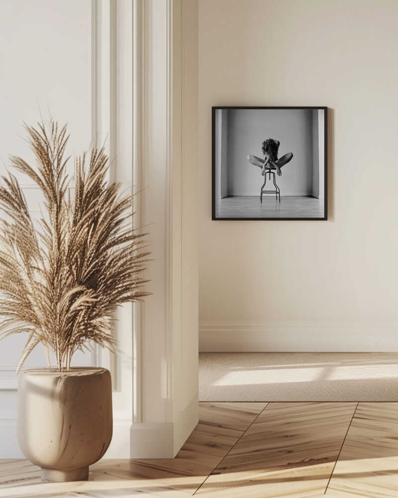 Graceful Figure On Stool