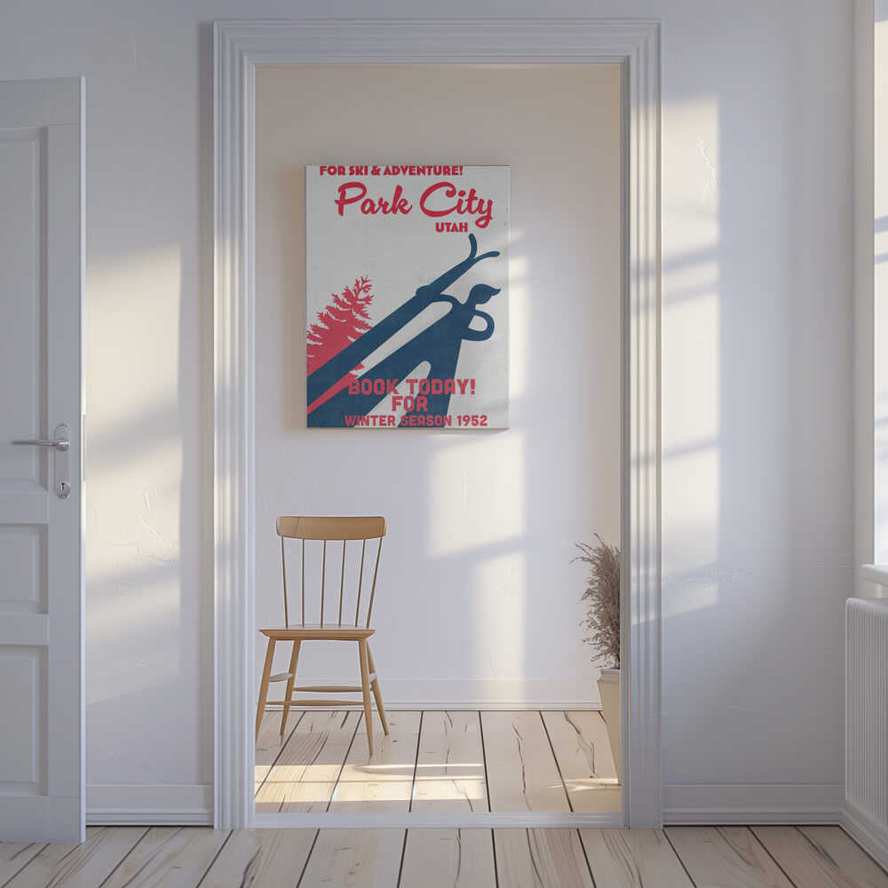 Park City – vintage skidaffisch