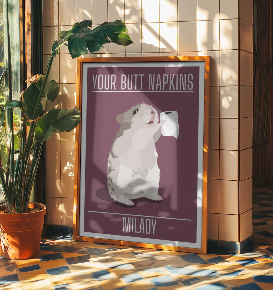 Funny Hamster Toilet Paper