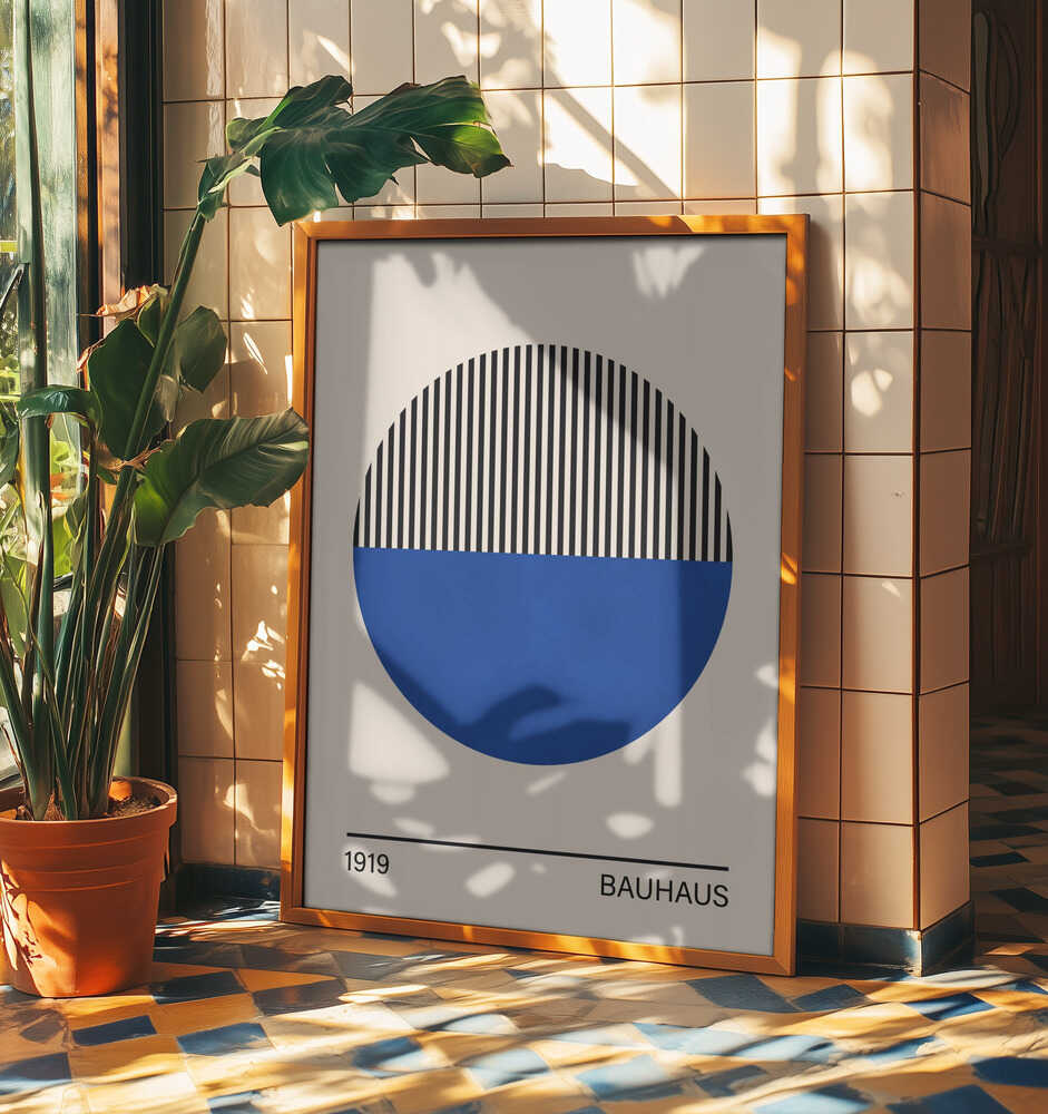 Geometric Blue Circle
