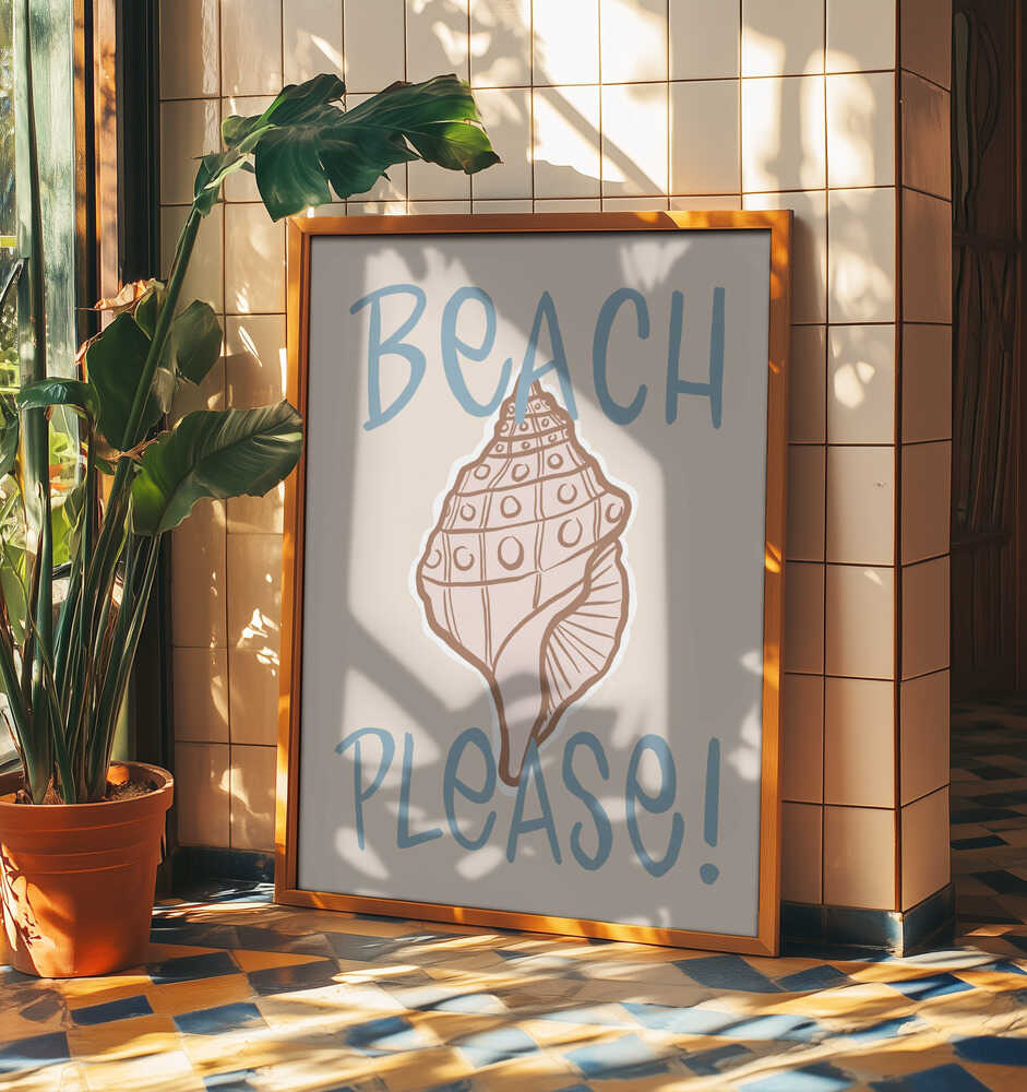 Beach Please Conch Shell