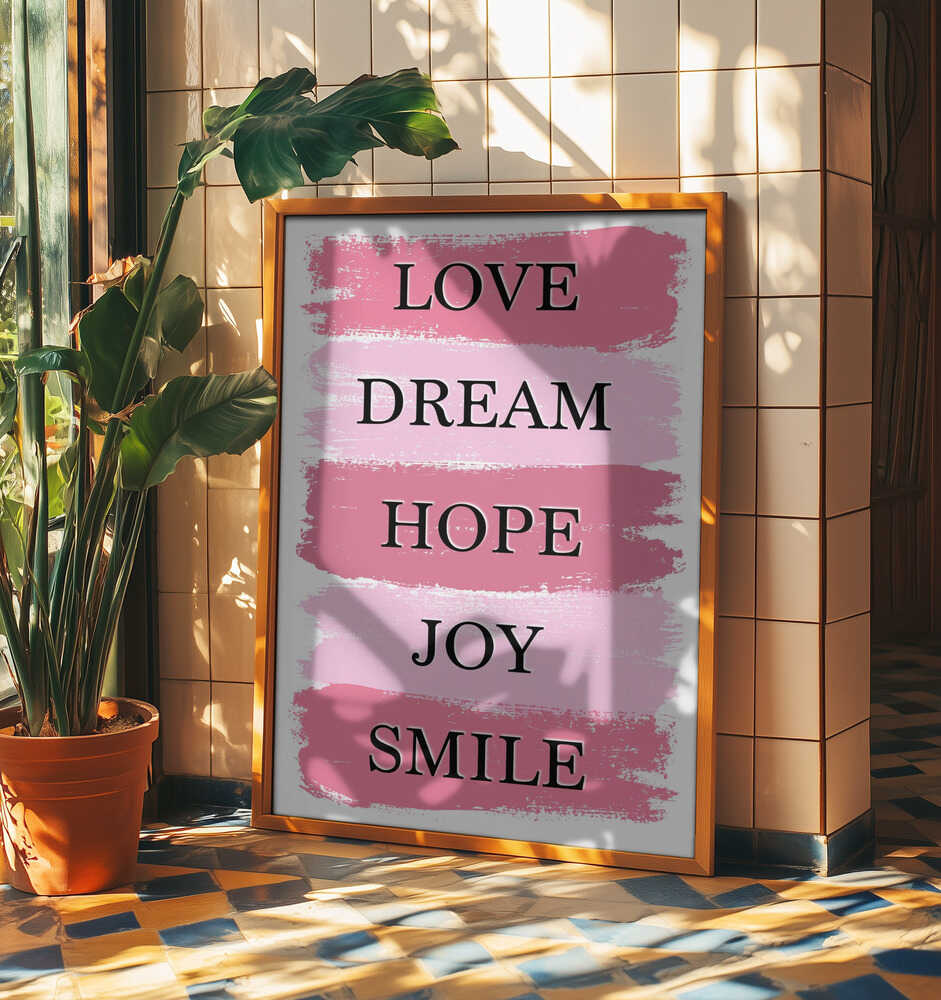 Pink Inspirational Words