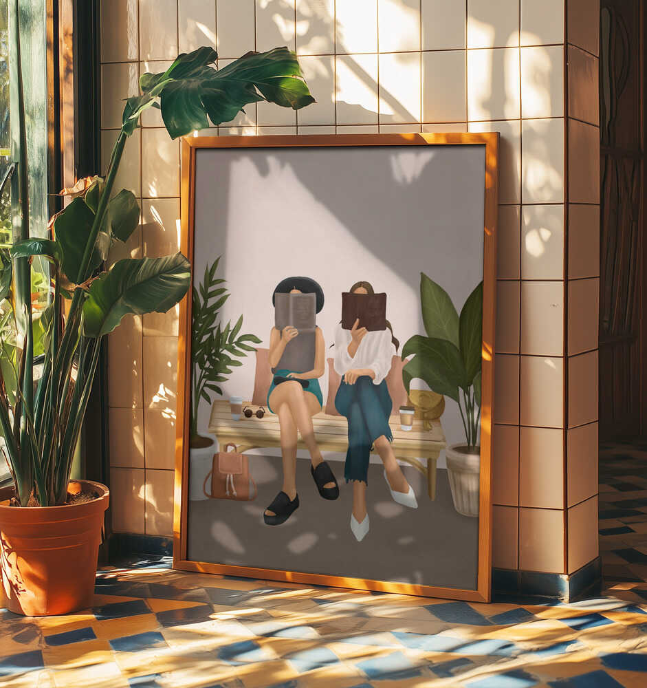 Friends Reading Books