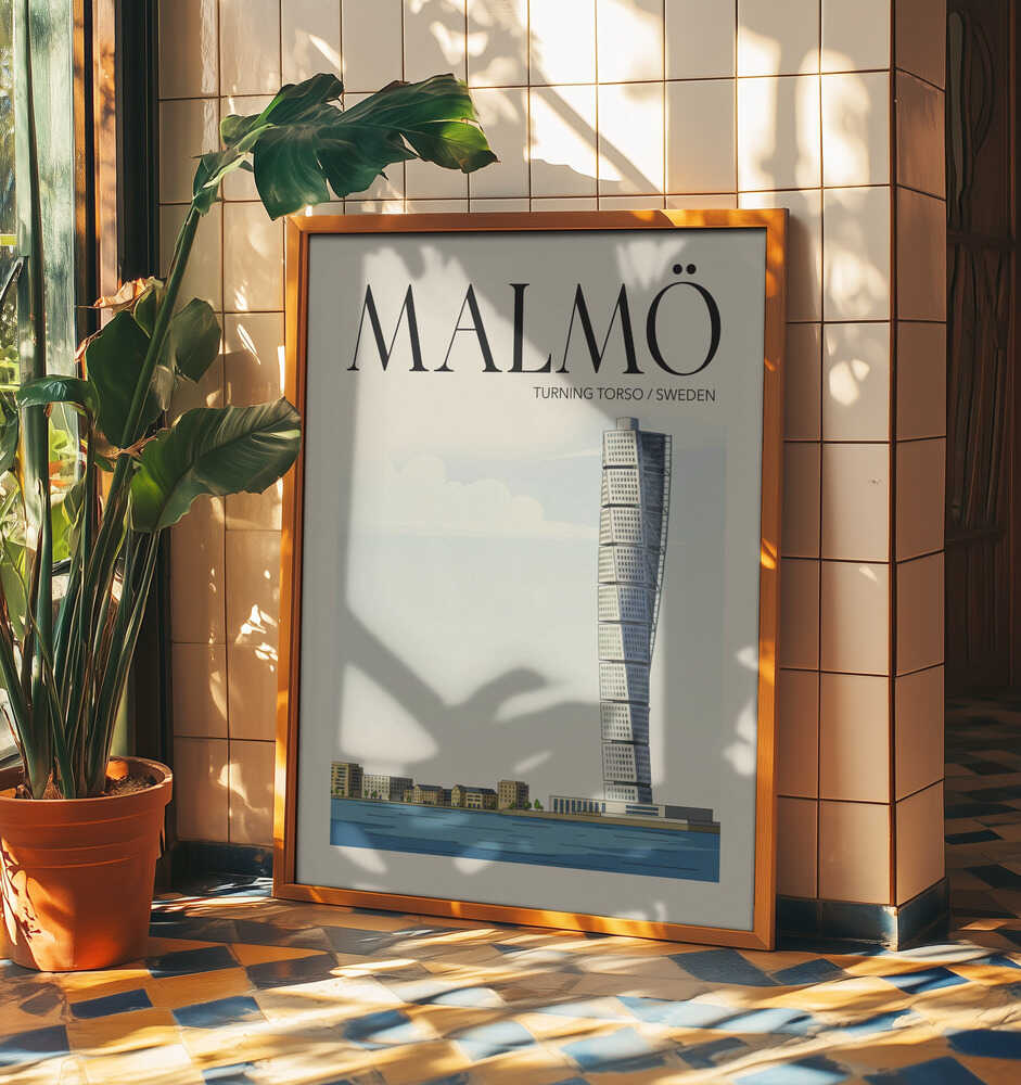 Malmö Travel Poster