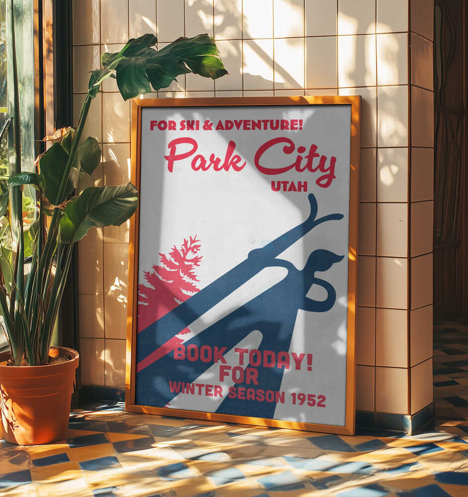 Park City – vintage skidaffisch