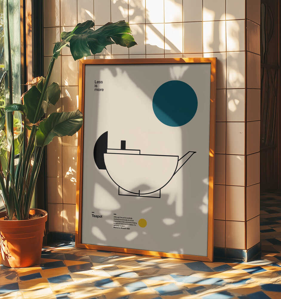 Sleek Bauhaus Teapot