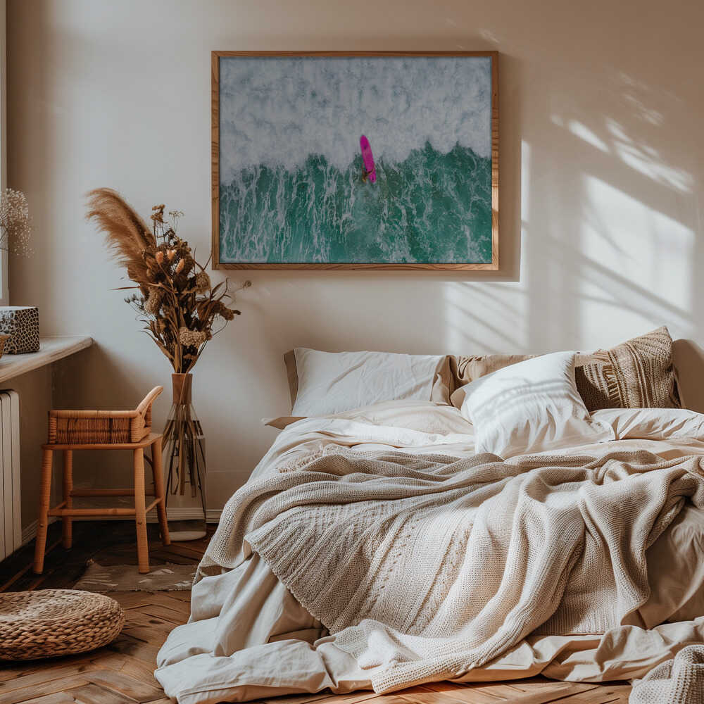 Den rosa surfbrädan