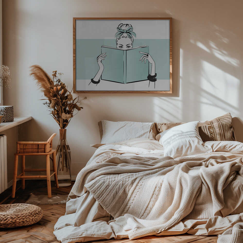 Chic Woman Reading