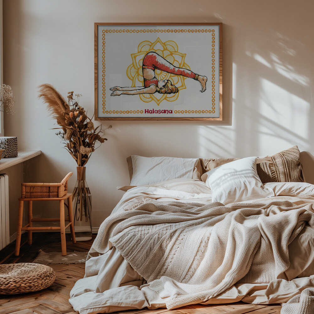 Halasana Yoga Woman