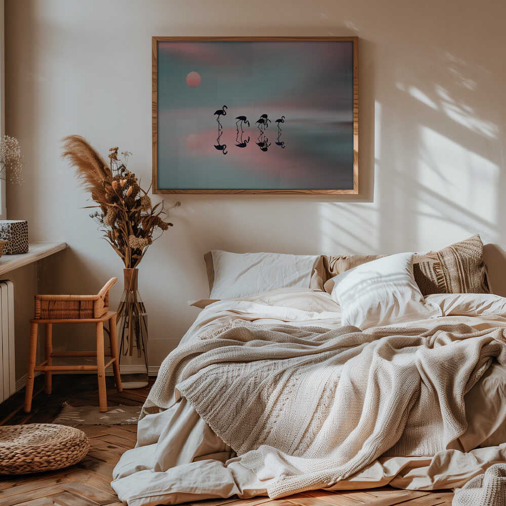 Dreamy Flamingo Sunset