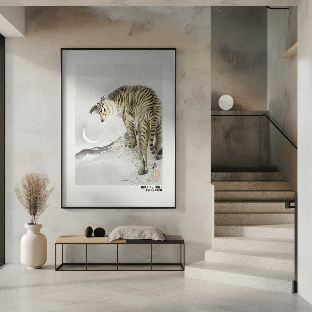 Roaring Tiger Art Poster