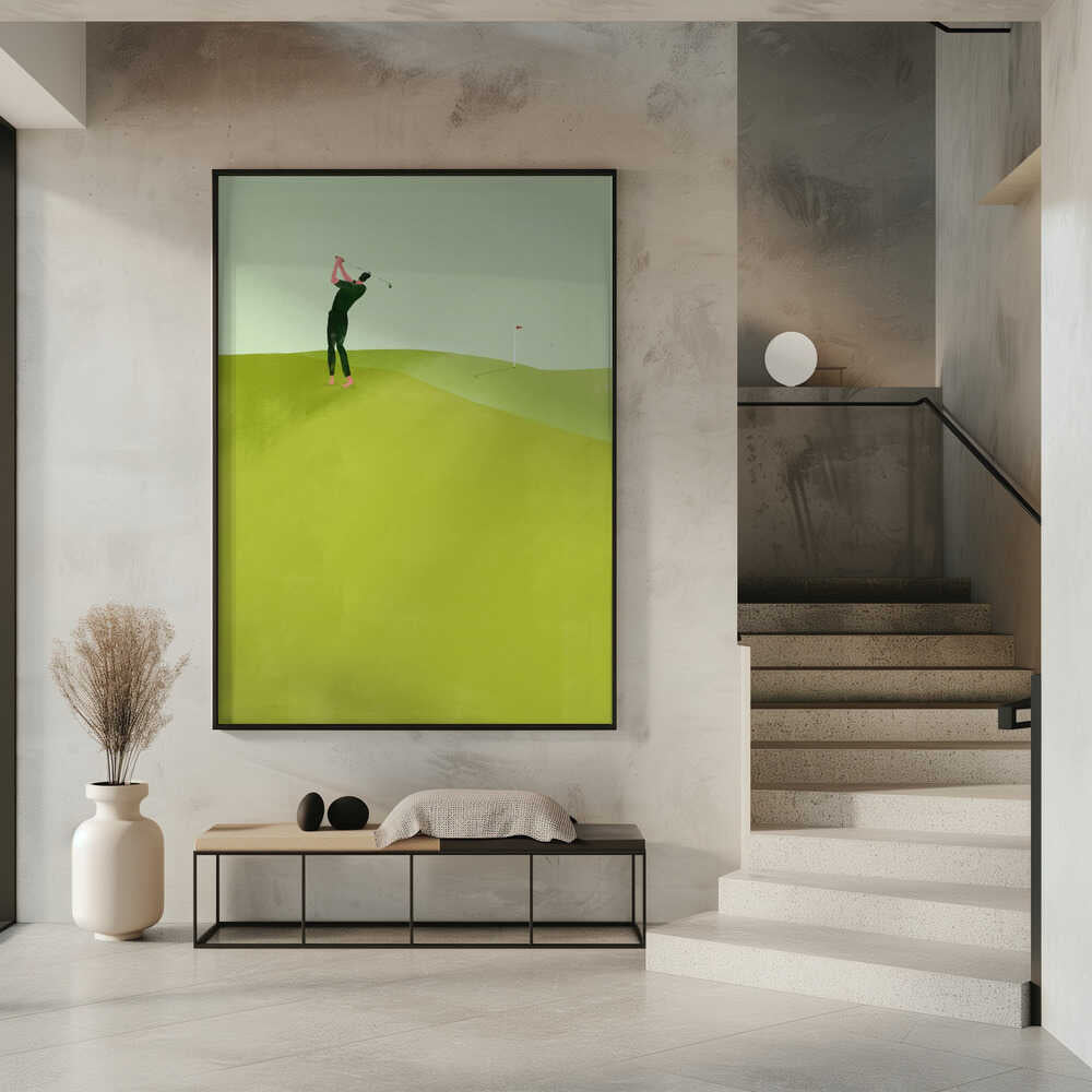 Golfer's Green Swing