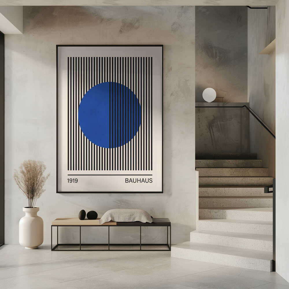 Geometric Blue Circle