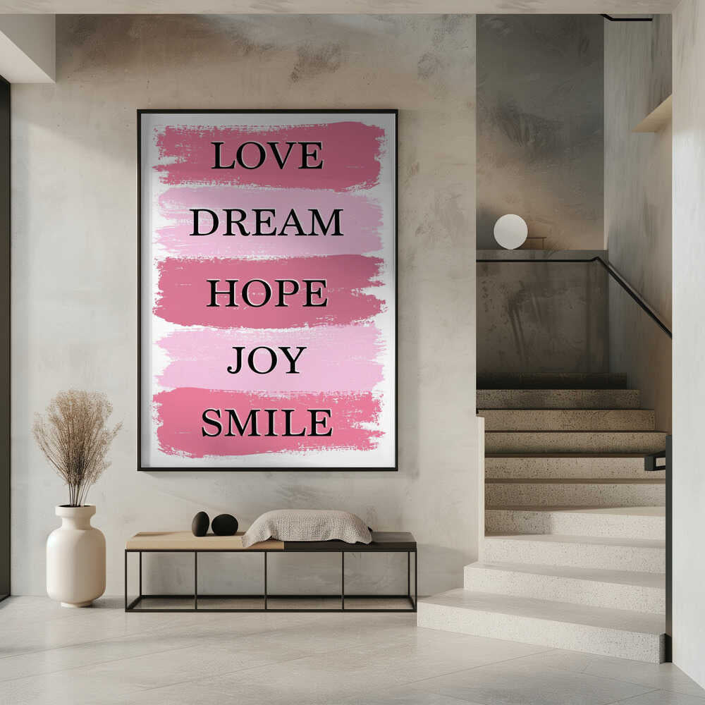 Pink Inspirational Words