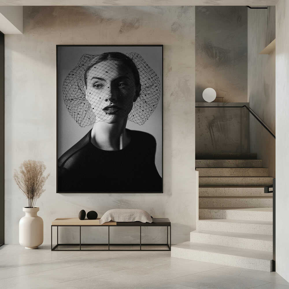 Elegant Veiled Gaze